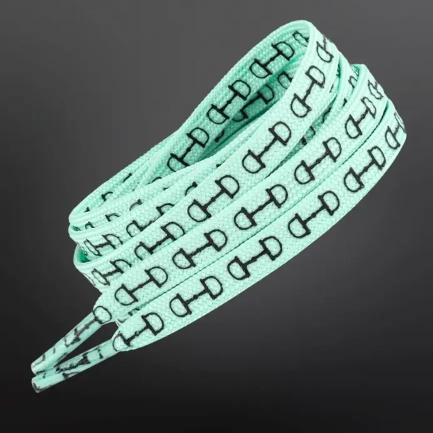 Western Equestrian Snaffle Bit Print Shoelaces 45”