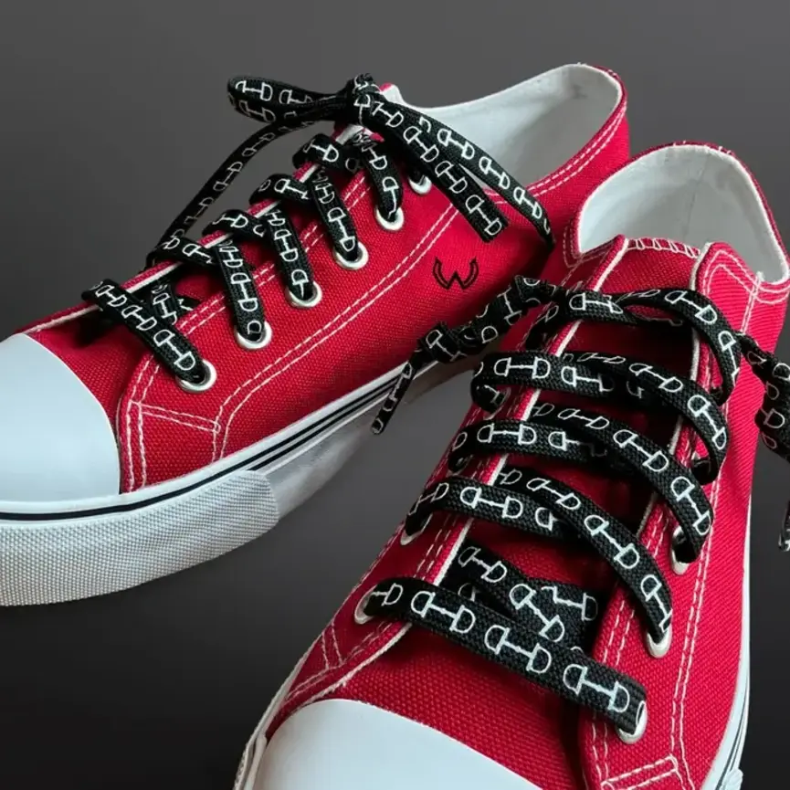 Western Equestrian Snaffle Bit Print Shoelaces 45”