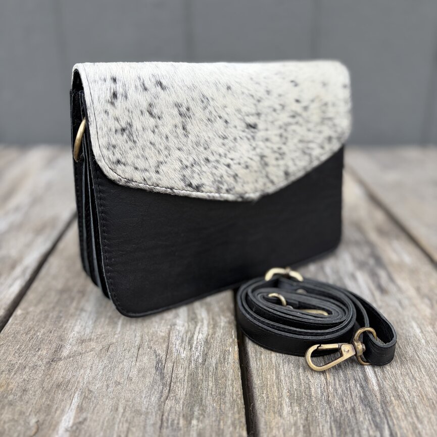 Cowhide Leather Keep It Simple Crossbody Purse