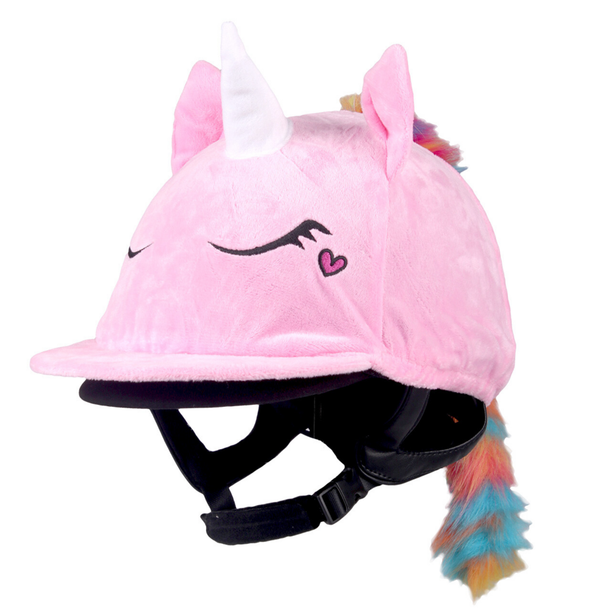QHP Unicorn Helmet Cover Pink