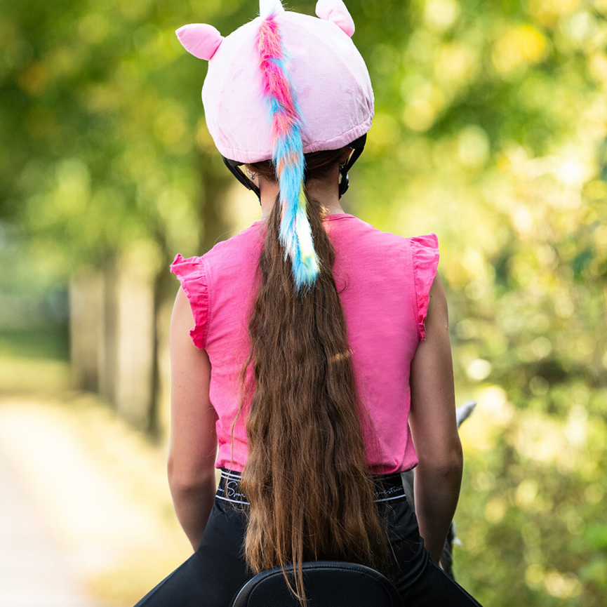 QHP Unicorn Helmet Cover Pink