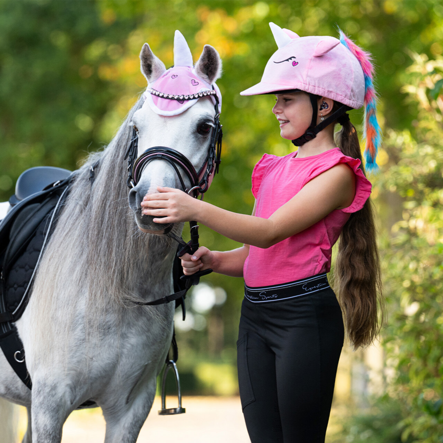 QHP Unicorn Helmet Cover Pink