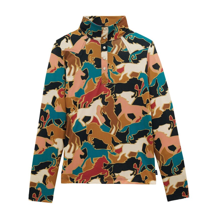 Performance Skye Horse Pullover - Brown