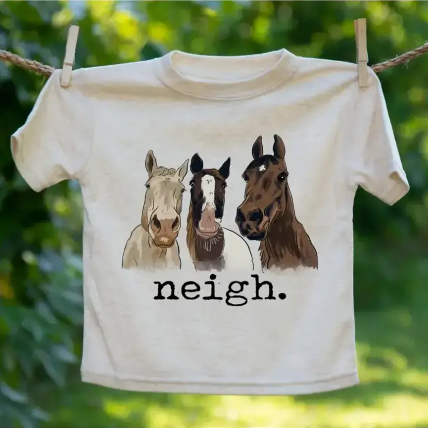 "Neigh" Horse Toddler/Youth Tee