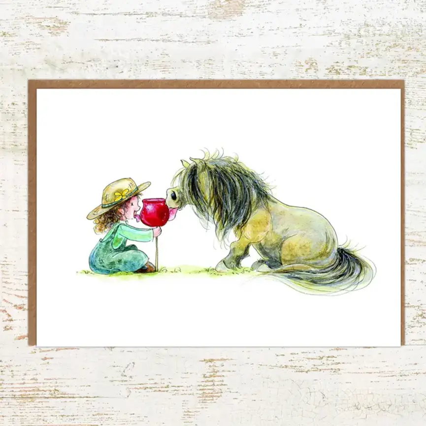 Pony Nut Gifts Greeting Cards