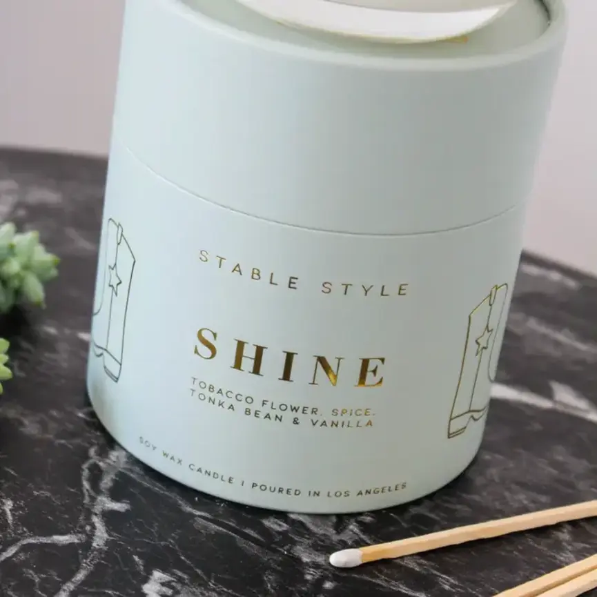 Cowboy Boot Soy Wax Candle - Shine
