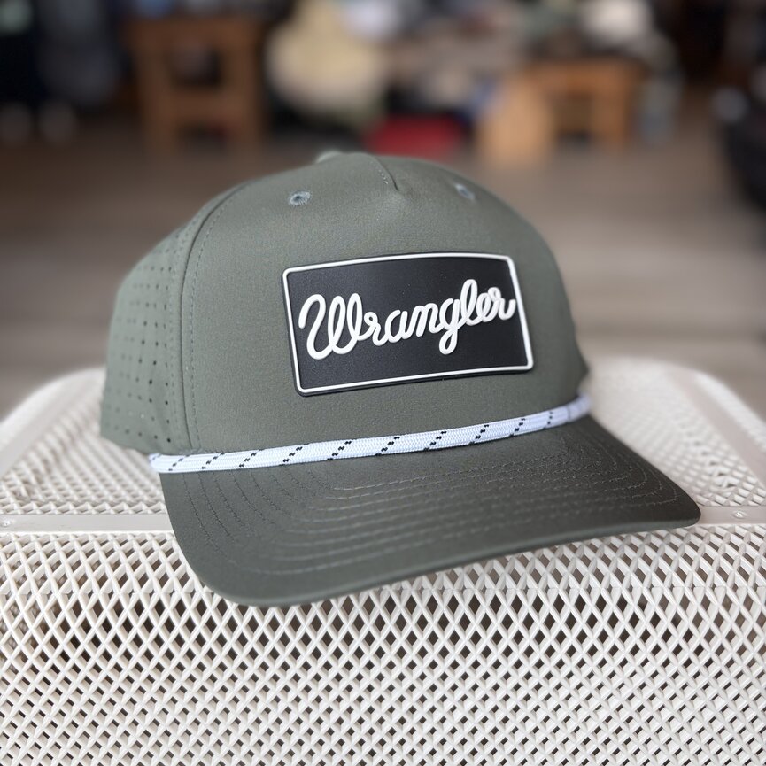 CIRCUIT 3D RUBBER PATCH HAT IN OLIVE GREEN