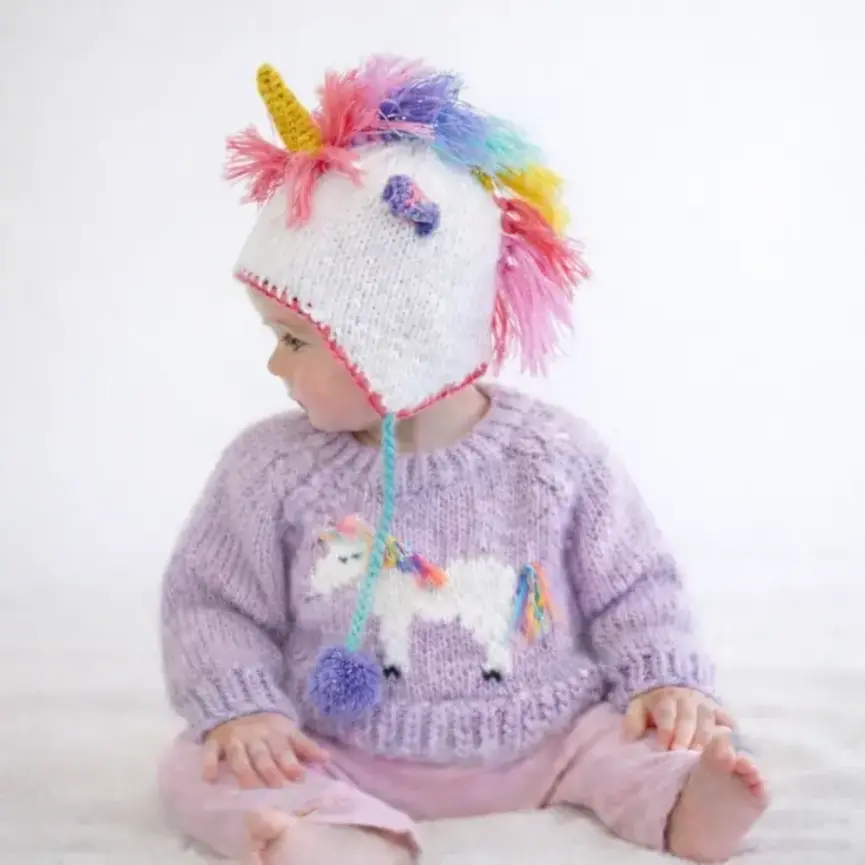 Unicorn Sweater For Baby & Toddler Girls