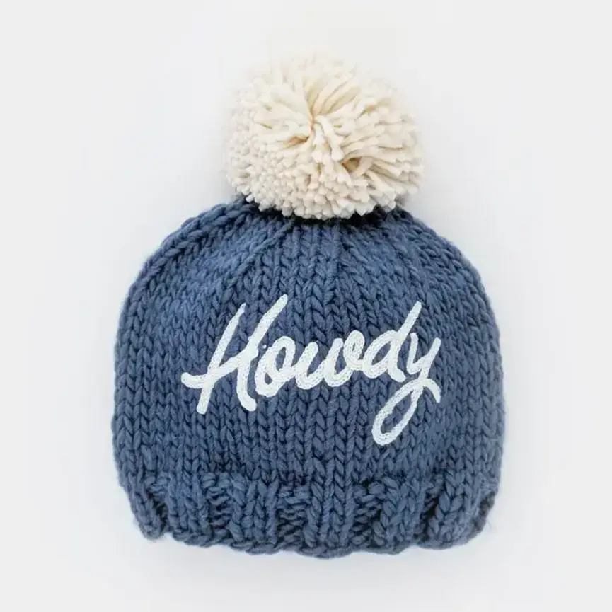 Howdy Beanie Hat Slate Blue For Baby & Kids