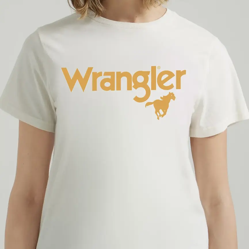 WESTERN GRAPHIC REG FIT TEE IN MARSHMALLOW