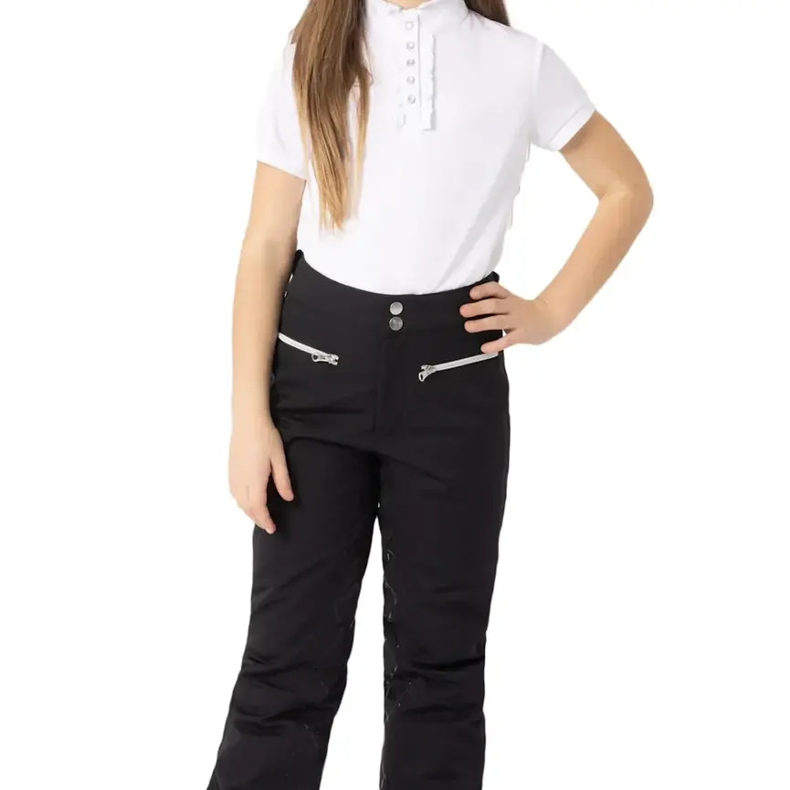Horze Adeline Kids Padded Waterproof Full Seat Breeches - Black