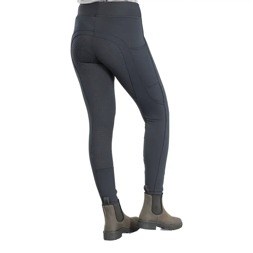 Active Womens Winter Silicone Full Seat Tights w/ Phone Pockets