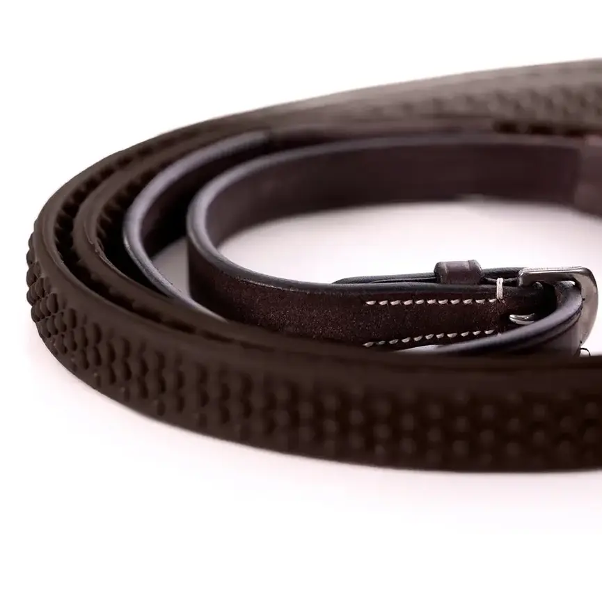 Valkyrie Fancy Stitched Figure 8 Bridle & Reins - Chocolate Brown