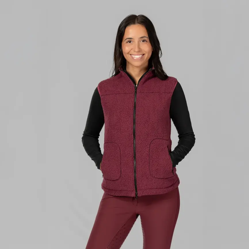 Emma Womens Teddy Fleece Vest
