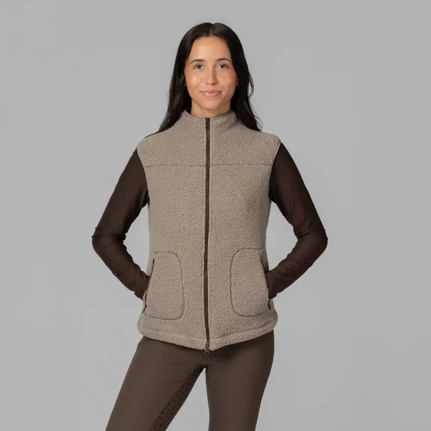 Emma Womens Teddy Fleece Vest