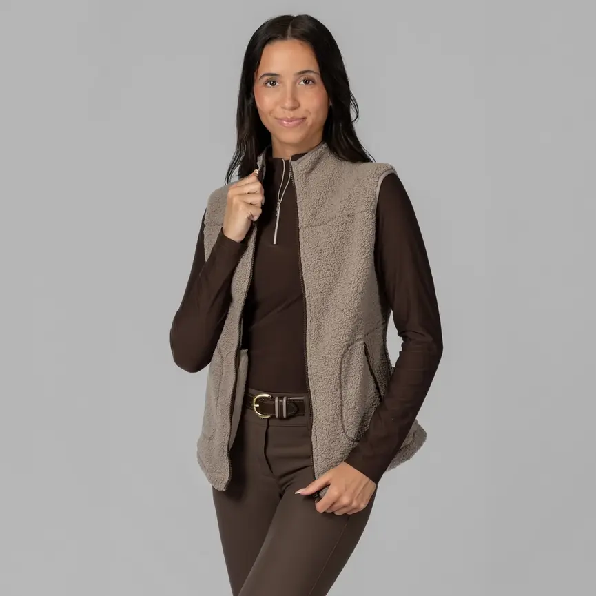 Emma Womens Teddy Fleece Vest