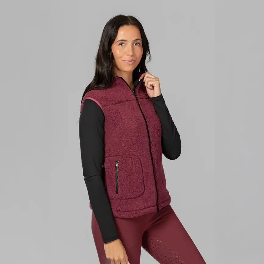 Emma Womens Teddy Fleece Vest