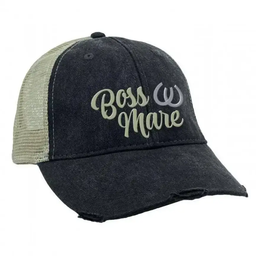 Boss Mare Cap (Black/Tan Mesh)