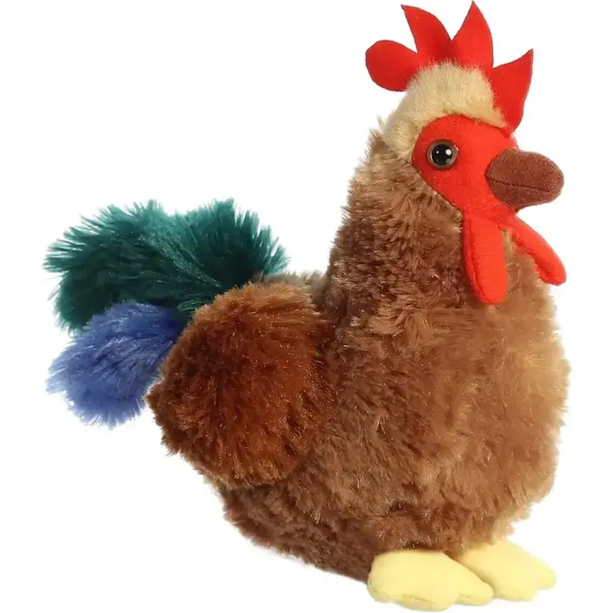 8" Plush Little Cocky Rooster Mini Flopsie