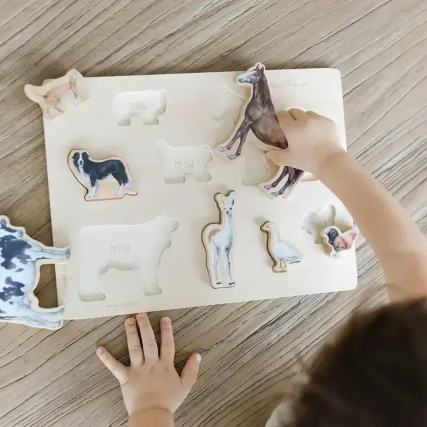 Farm Animals Wooden Puzzle: A Tabitha Paige Puzzle
