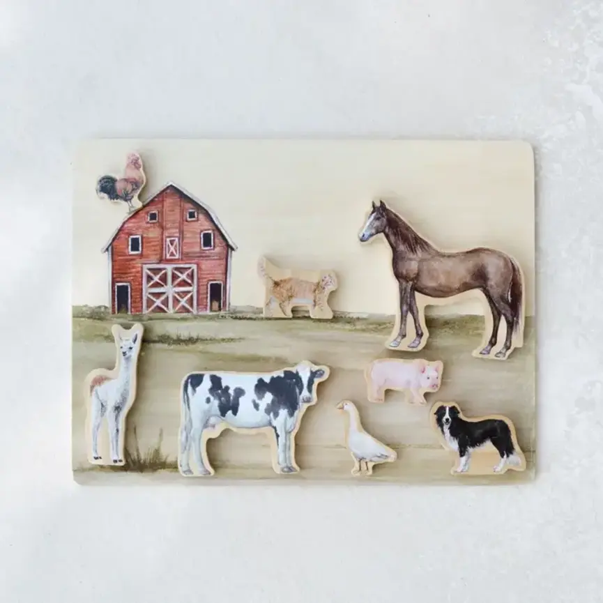 Farm Animals Wooden Puzzle: A Tabitha Paige Puzzle