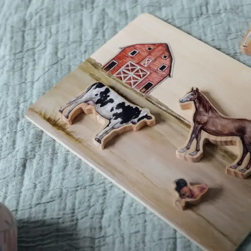 Farm Animals Wooden Puzzle: A Tabitha Paige Puzzle