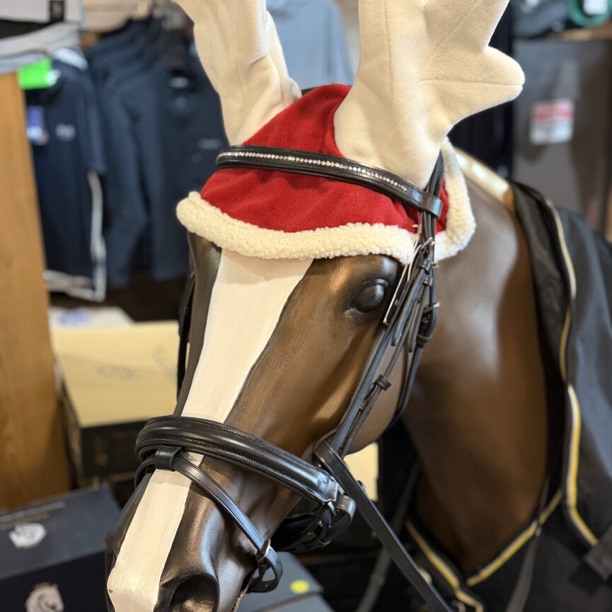Santa Reindeer Cap - Dark Red