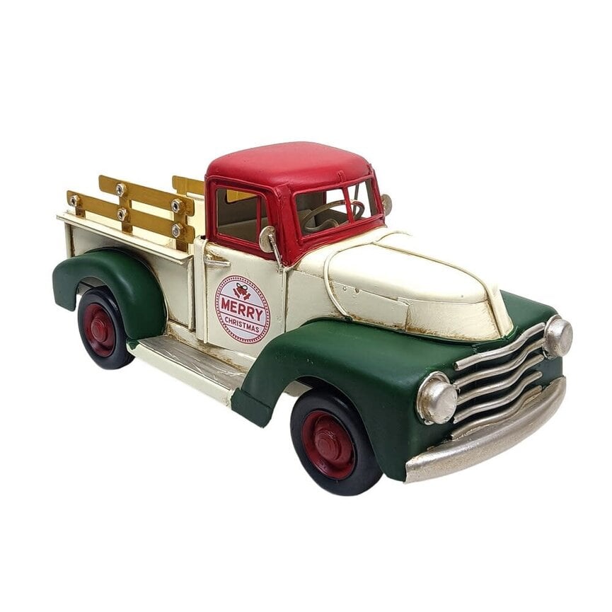 CHRISTMAS!!! Metal Truck 10"x 4"x 4.5" w/ Merry Christmas