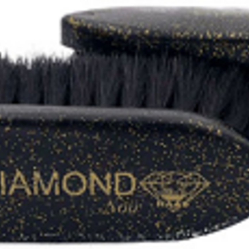 HAAS Diamond Noir Horsehair Dandy Brush with 5cm Bristles