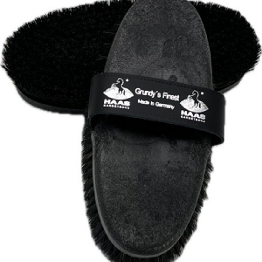 HAAS Grundy's Finest Horse Brush - Black