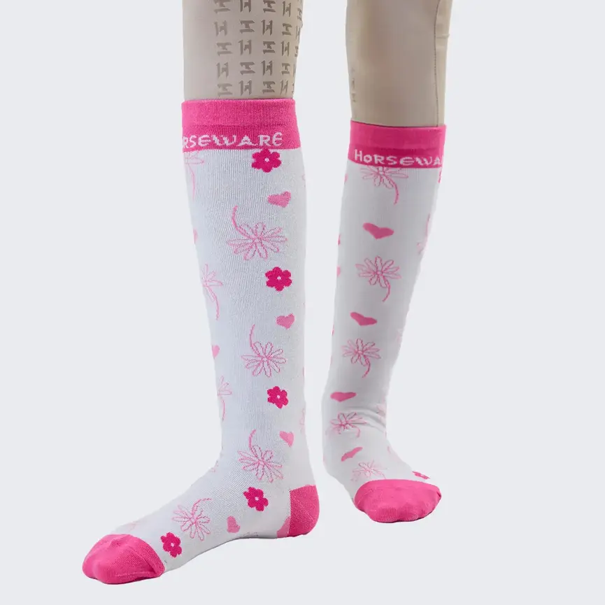 Kids Riding Socks - Pink