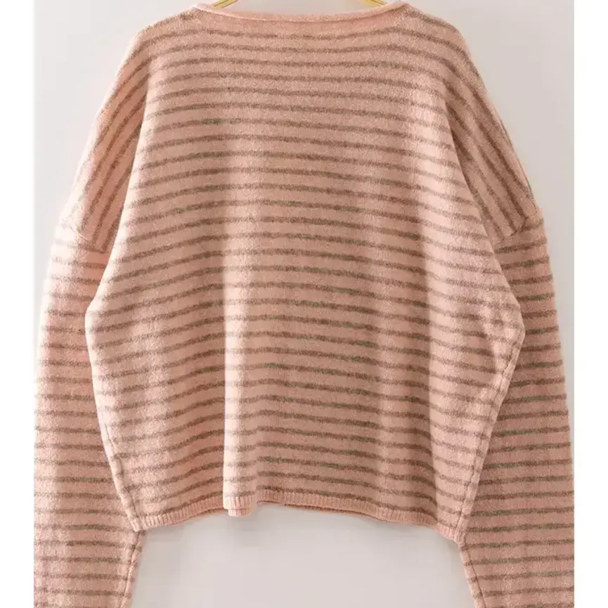 Button Down Stripe Sweater