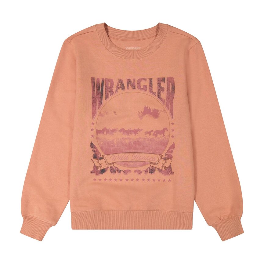 Woman's Crew Fleece - Cameo Brown