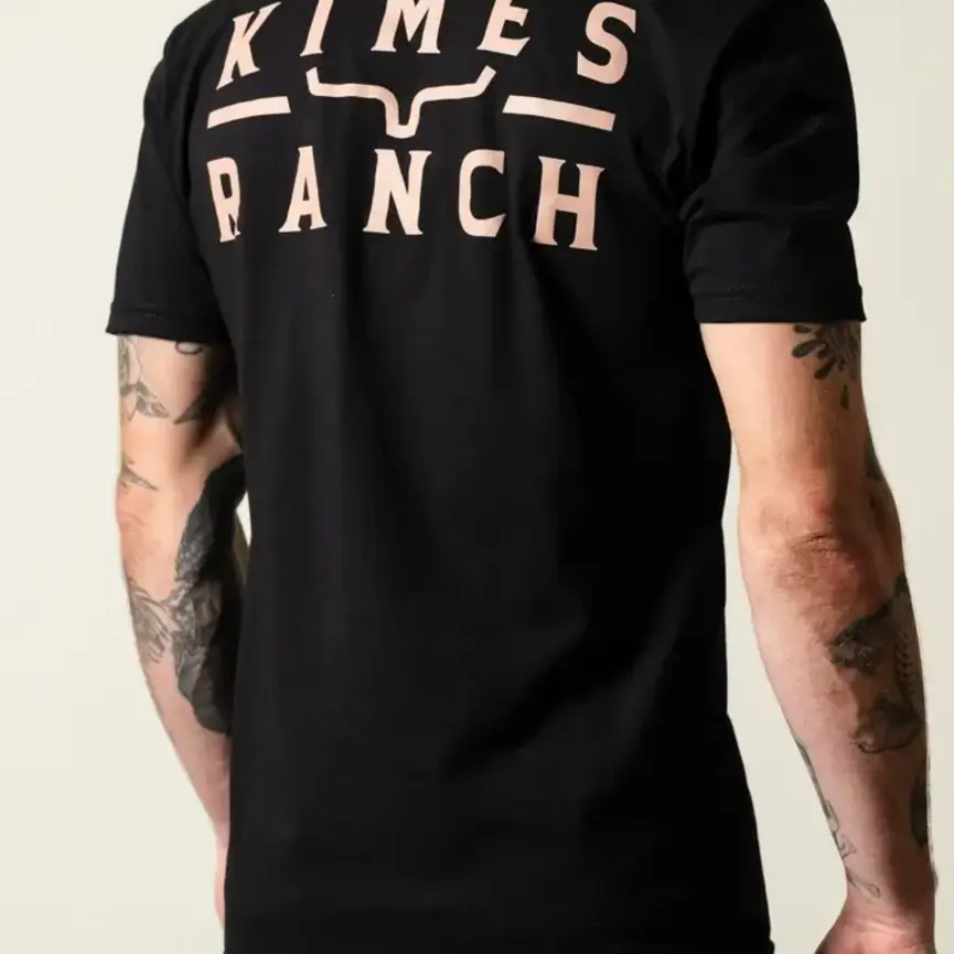Men's Black Back Branded Graphic T-Shirt
