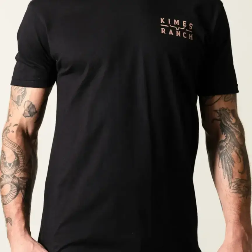 Men's Black Back Branded Graphic T-Shirt