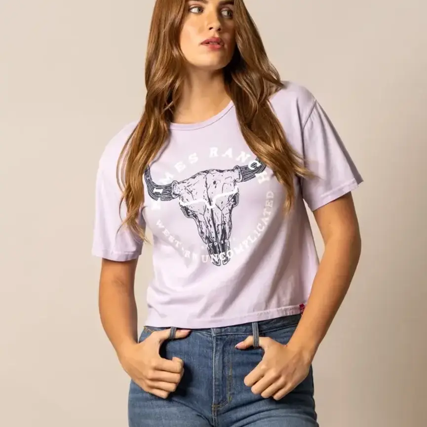 Women's Bison Skull Tee Shirt