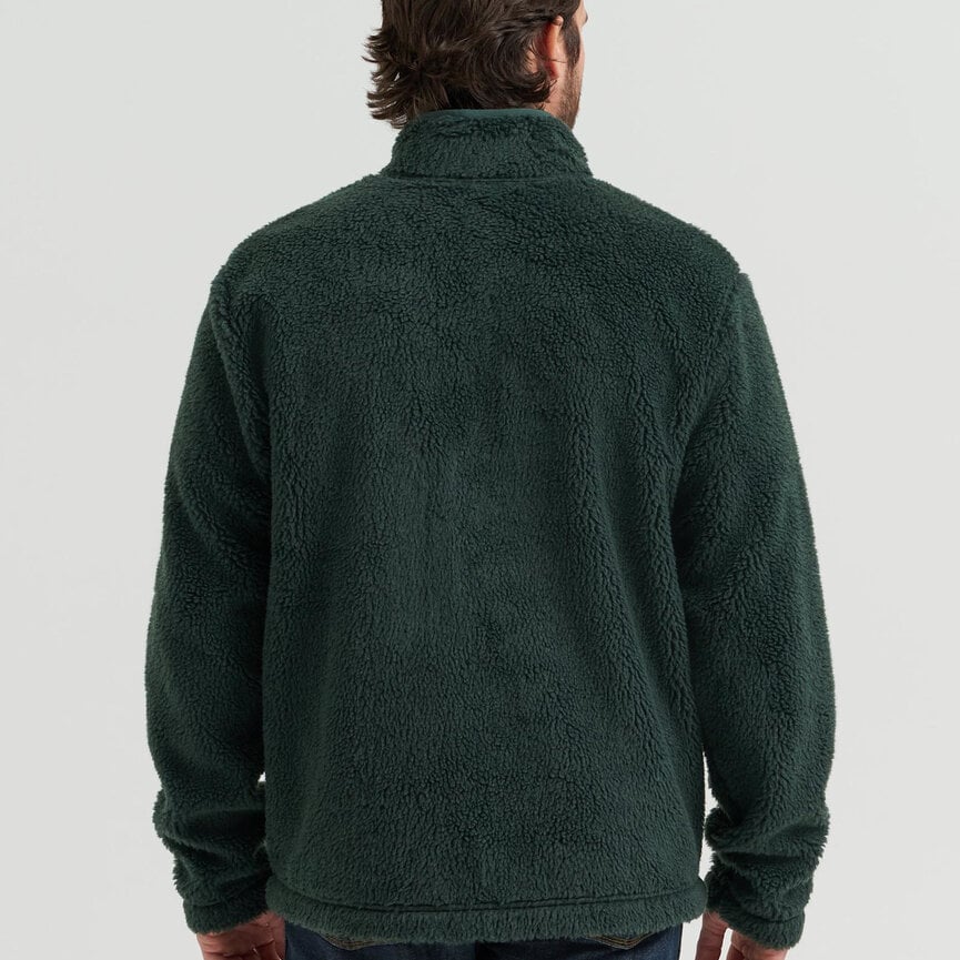Men's Hay Away Mixed Sherpa 1/4 Snap Pullover - Darkest Spruce