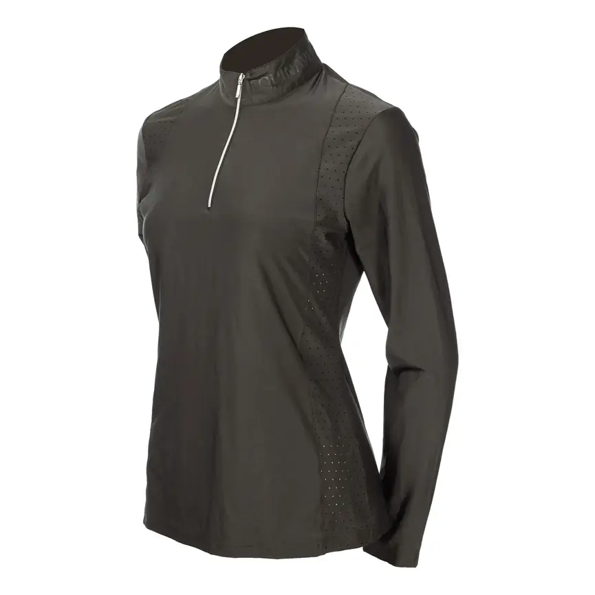 Aurora Womens Long Sleeved Training Shirt - Dark Brown