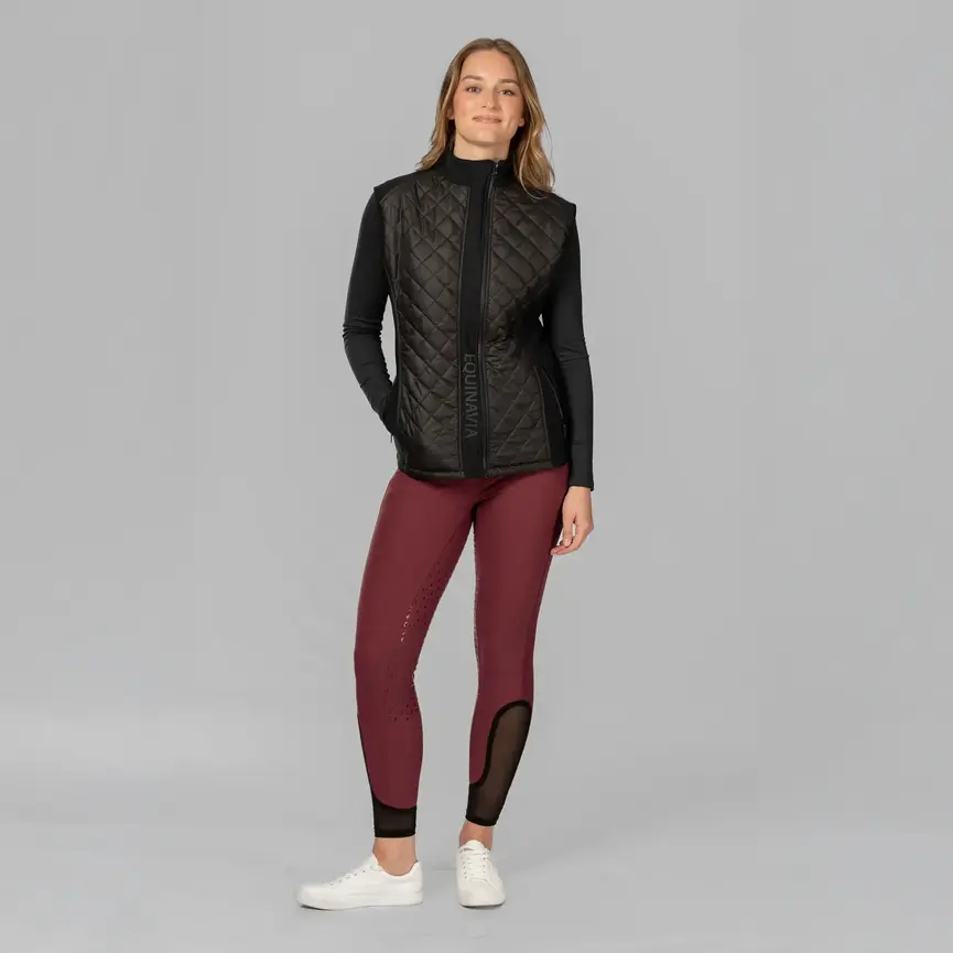 Margit Womens Hybrid Vest - Black