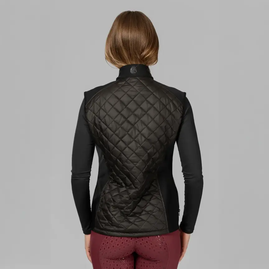 Margit Womens Hybrid Vest - Black