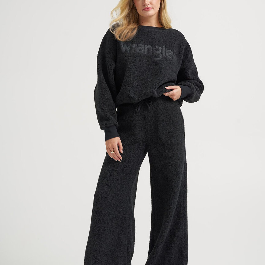 Wrangler X Lainey Wilson Sherpa Sweatpant - Black