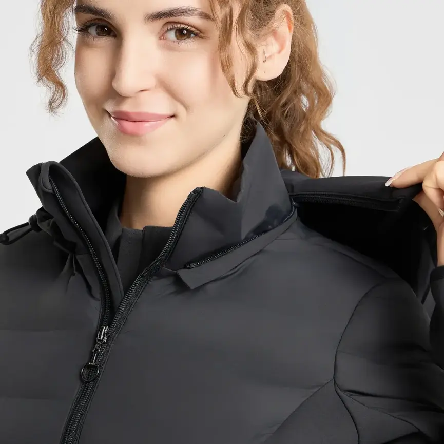 Rochele Womens Hybrid Jacket - Black Oyster