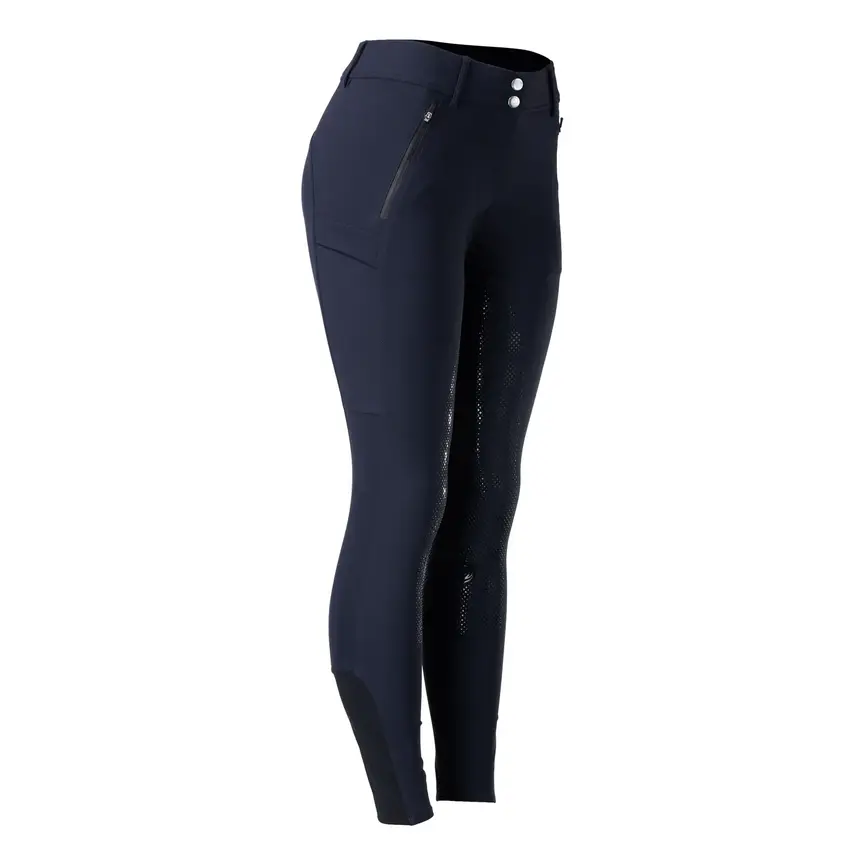 Andrea Womens All Weather Full Seat Breeches - Navy