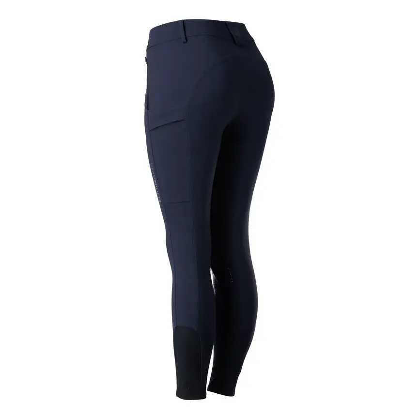 Andrea Womens All Weather Knee Patch Breeches - Navy