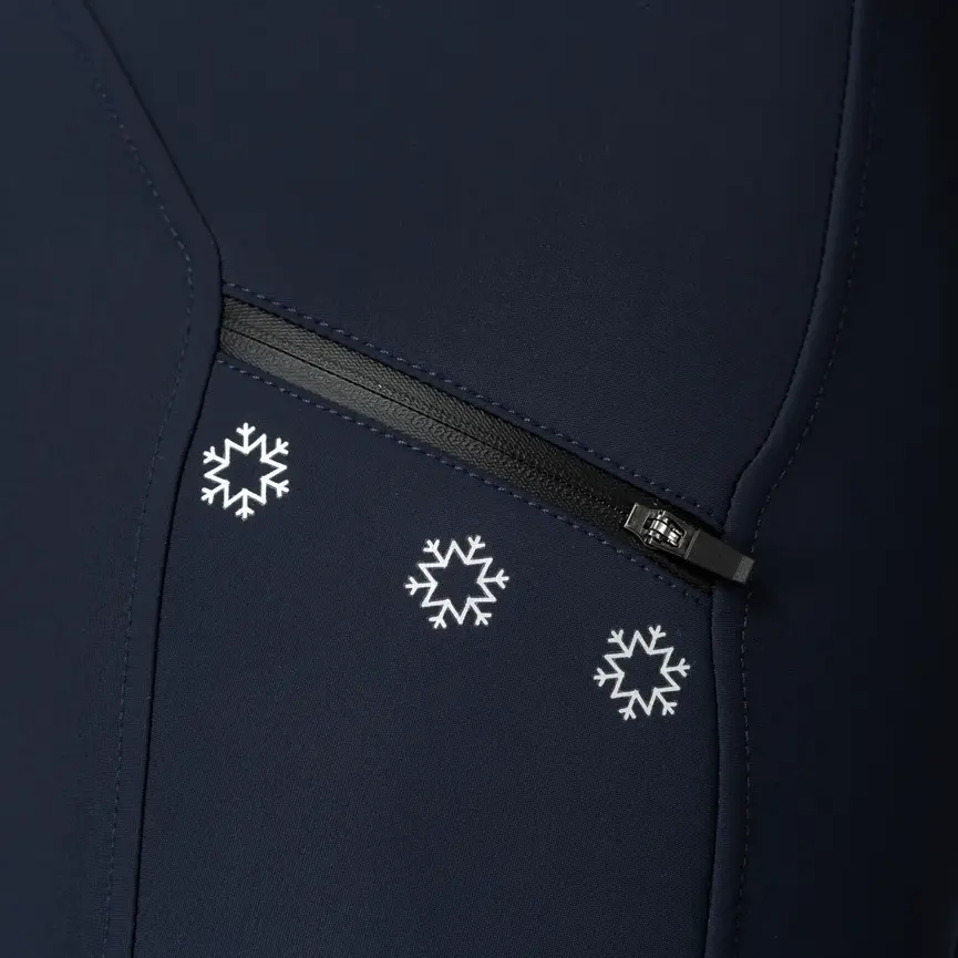 Mila Womens Winter Full Seat Breeches - Navy