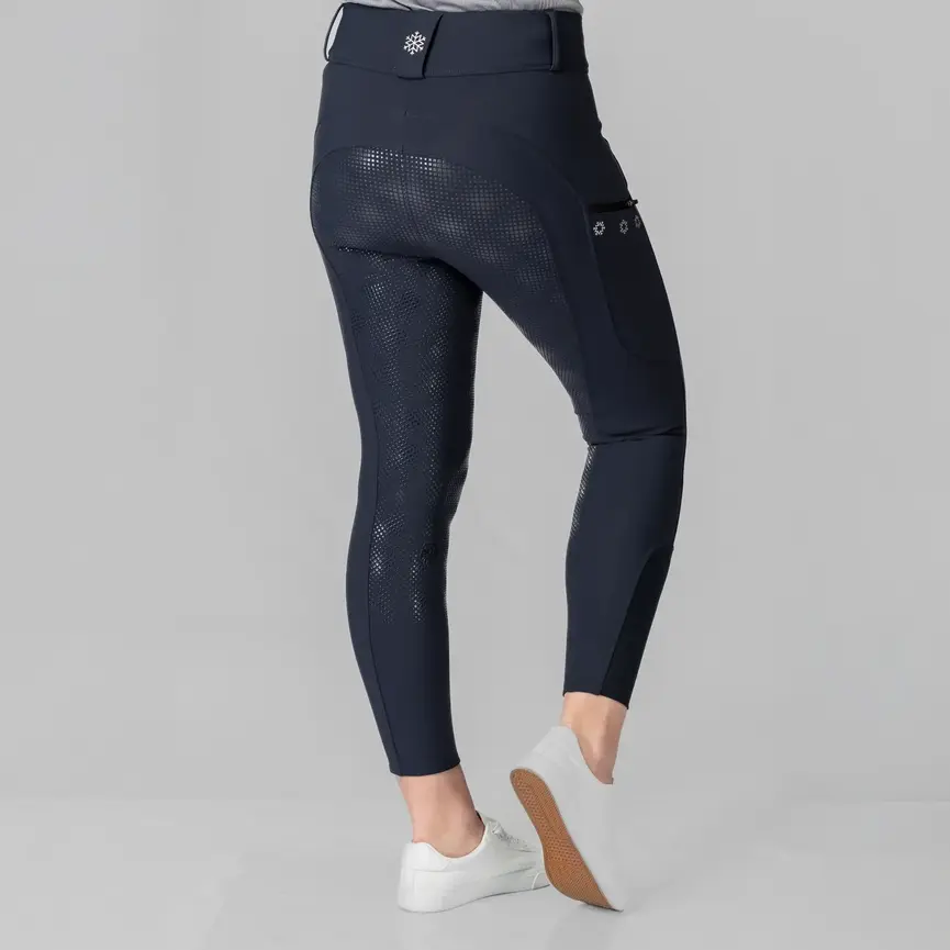 Mila Womens Winter Full Seat Breeches - Navy