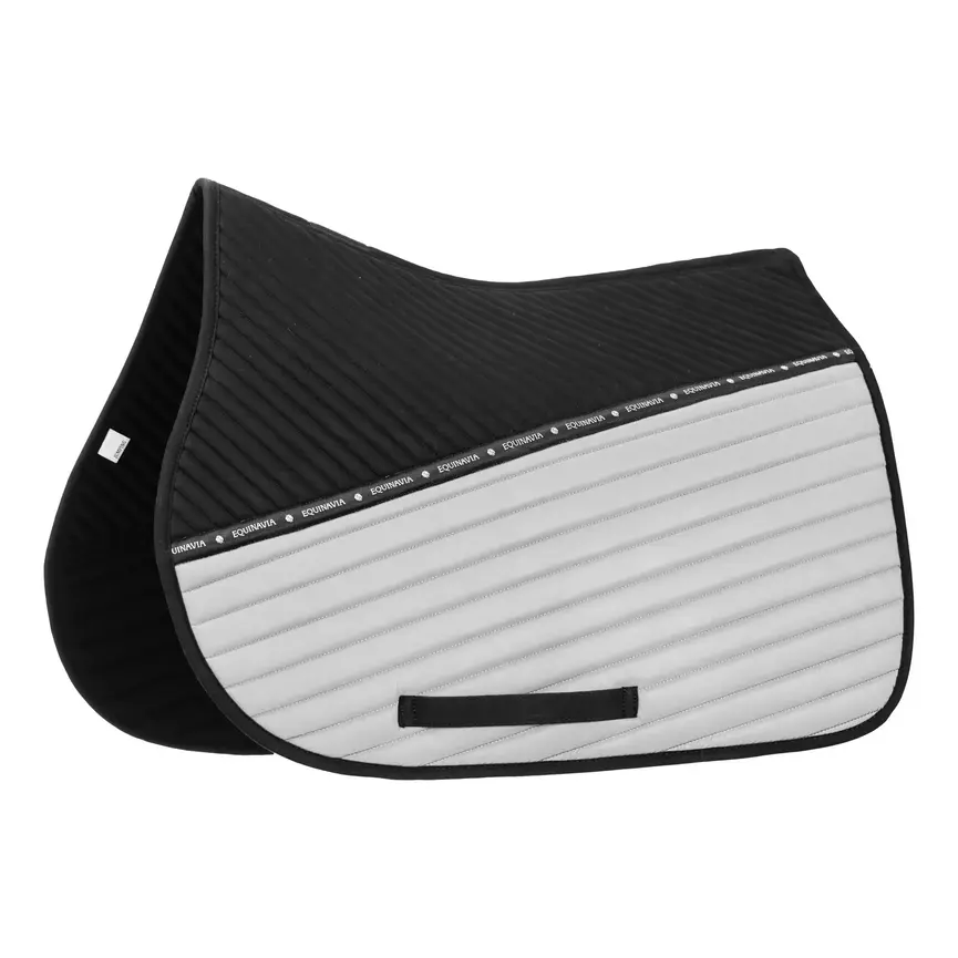 Alta Reflective All Purpose Saddle Pad - Black/Silver