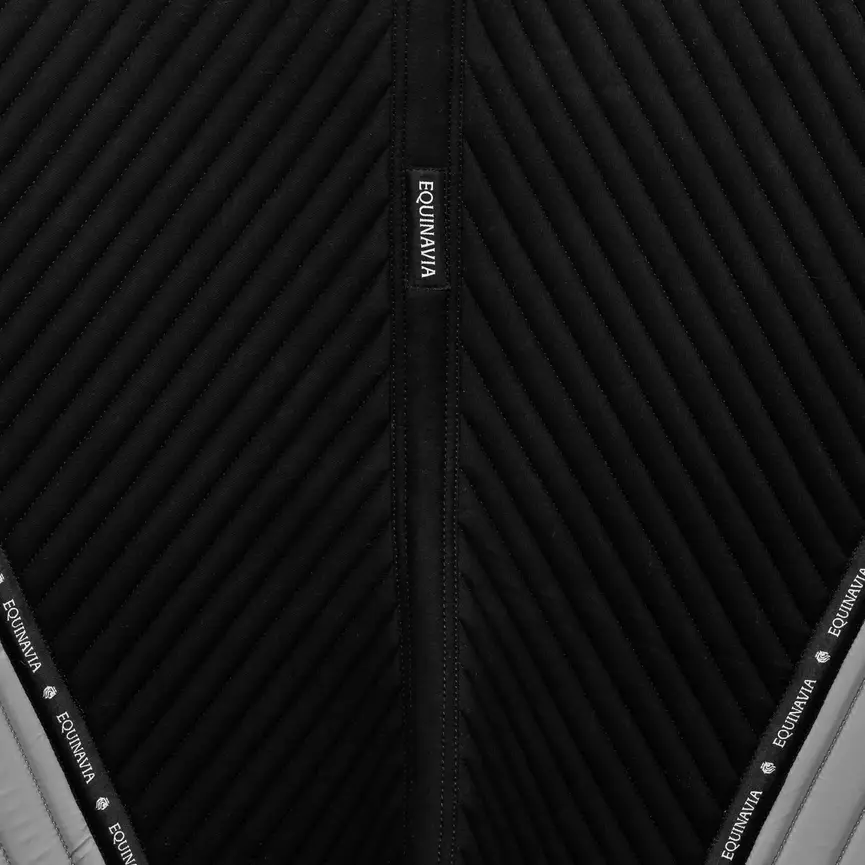 Alta Reflective All Purpose Saddle Pad - Black/Silver