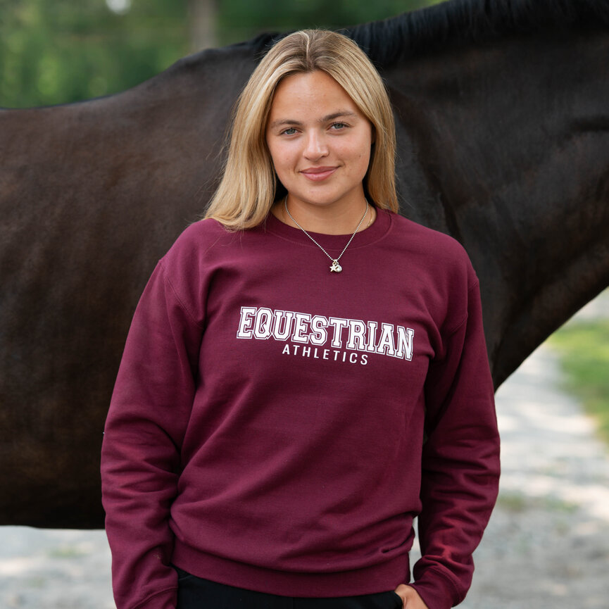 EQUESTRIAN ATHLETICS PRINTED PULLOVER