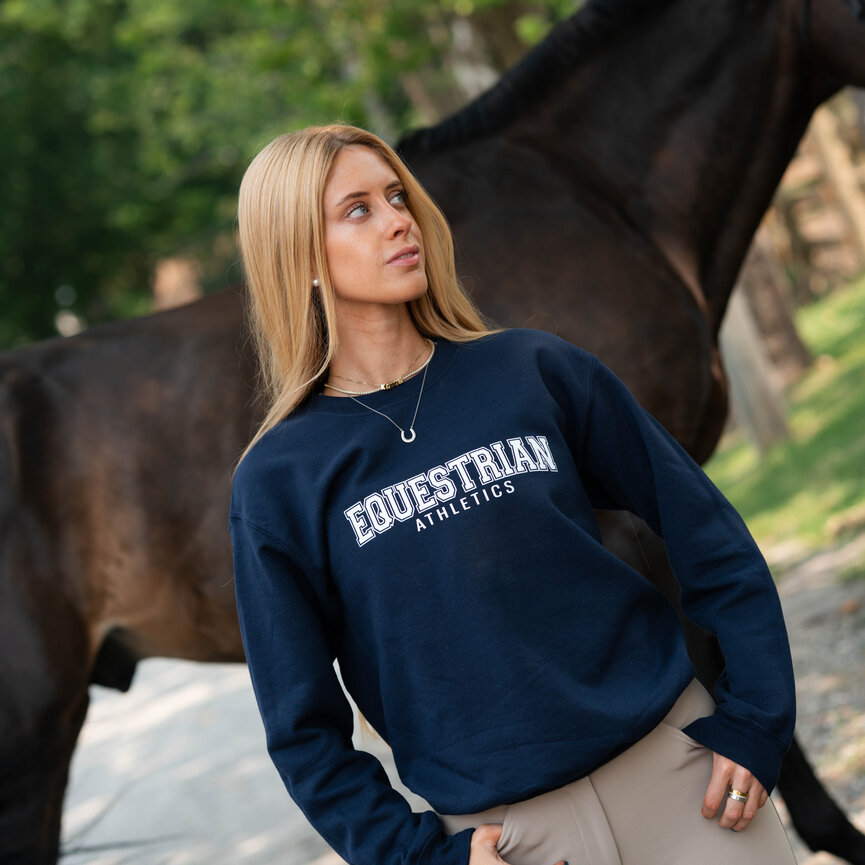 EQUESTRIAN ATHLETICS PRINTED PULLOVER